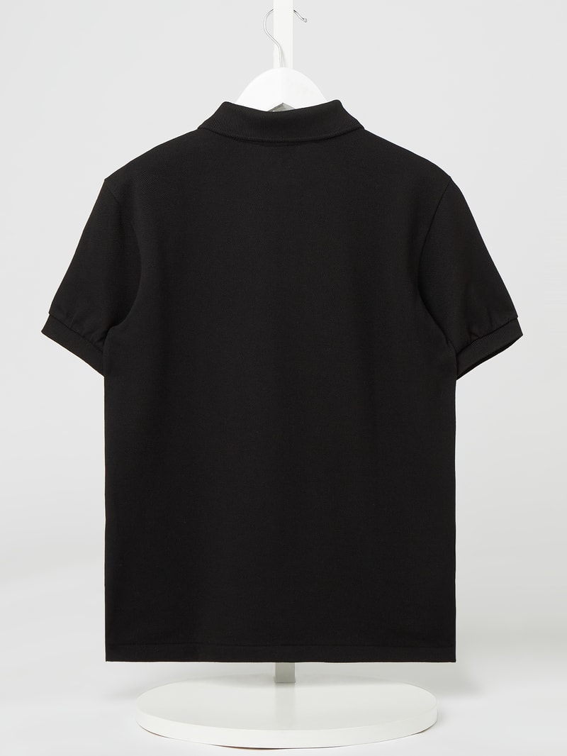 Poloshirt aus Baumwolle in schwarz