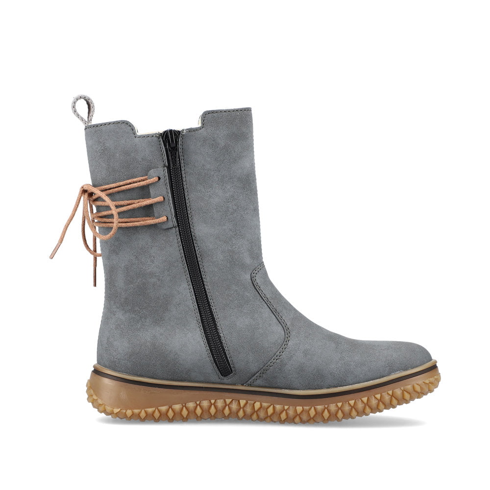 Rieker Damen Chelsea Boots blaugrau