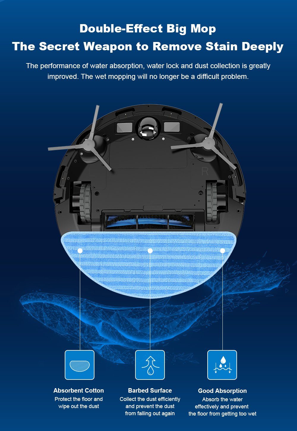 LIECTROUX Nass-Trocken-Saugroboter X6 Smart Robotic Cleaner mit erweiterten Funktionen, 40,00 W, Beutellos, 40 W, 2100 PA, 3 Saugmodi, HEPA, Y-Pfad-Schrubben, Anti-Fall, 40