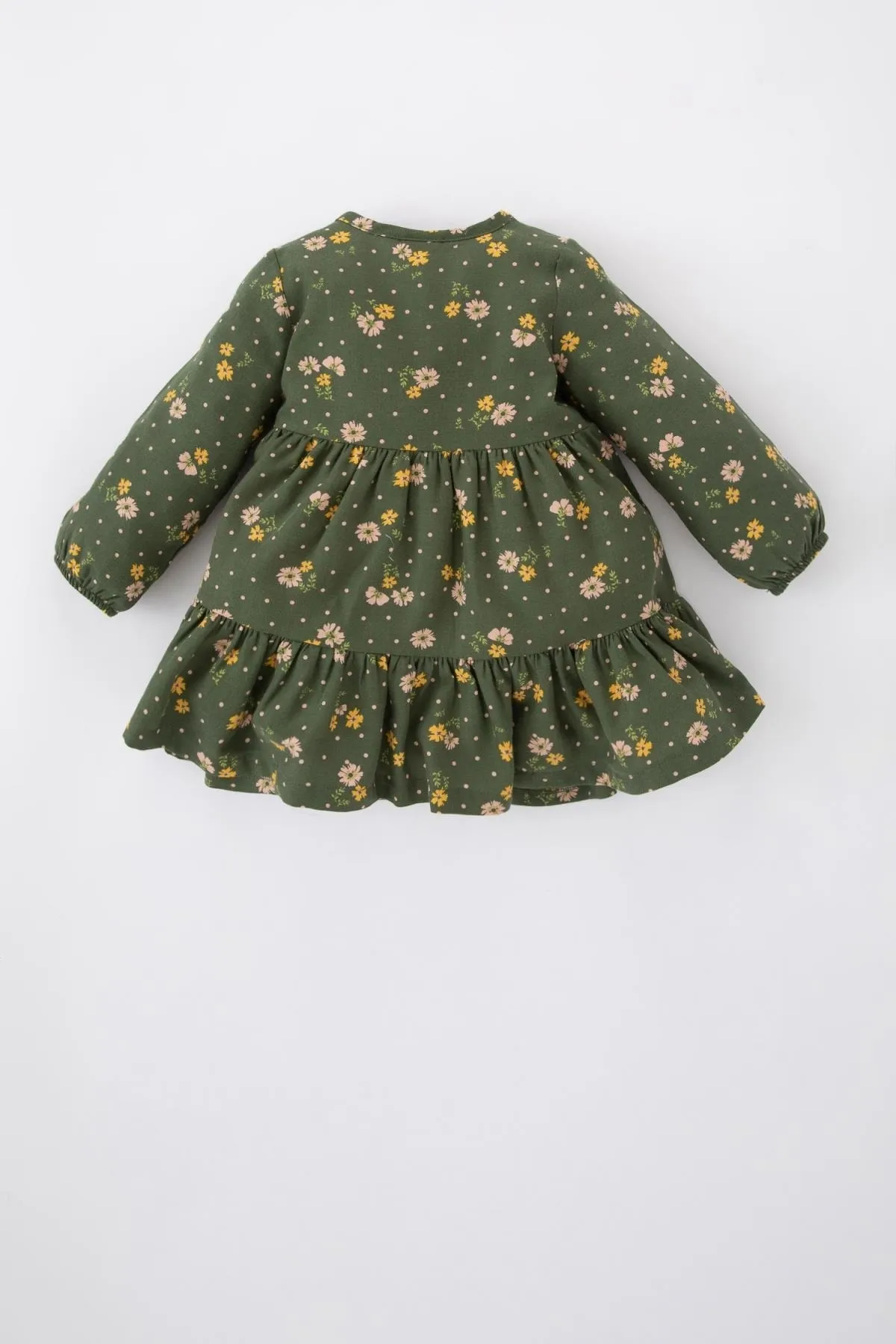 DeFacto  Geblümtes, langärmliges Twillkleid für Mädchen