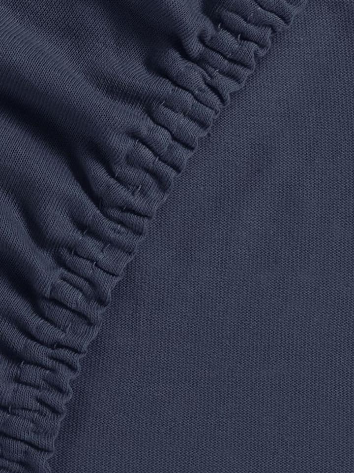Ambiante Jersey-Topper-Spannbettlaken in Dunkelblau günstig kaufen
