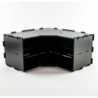 Black Paint Rack: Eckteil Regal