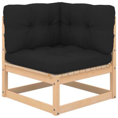 vidaXL Loungesofa 3-tlg. Garten-Lounge-Set mit Kissen Kiefer Massivholz, 1 Teile