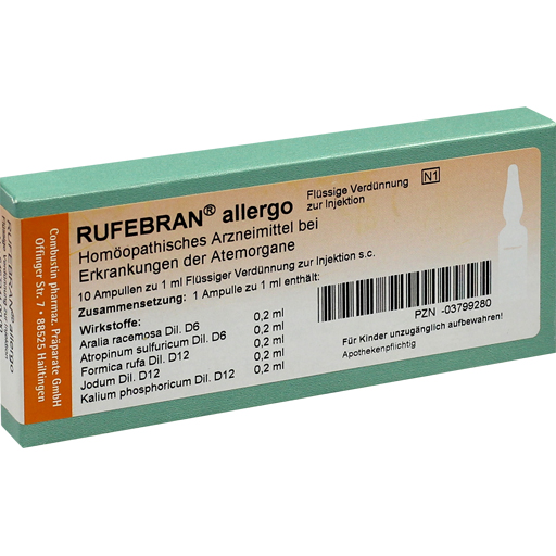 RUFEBRAN allergo Ampullen  10 St  Ampullen