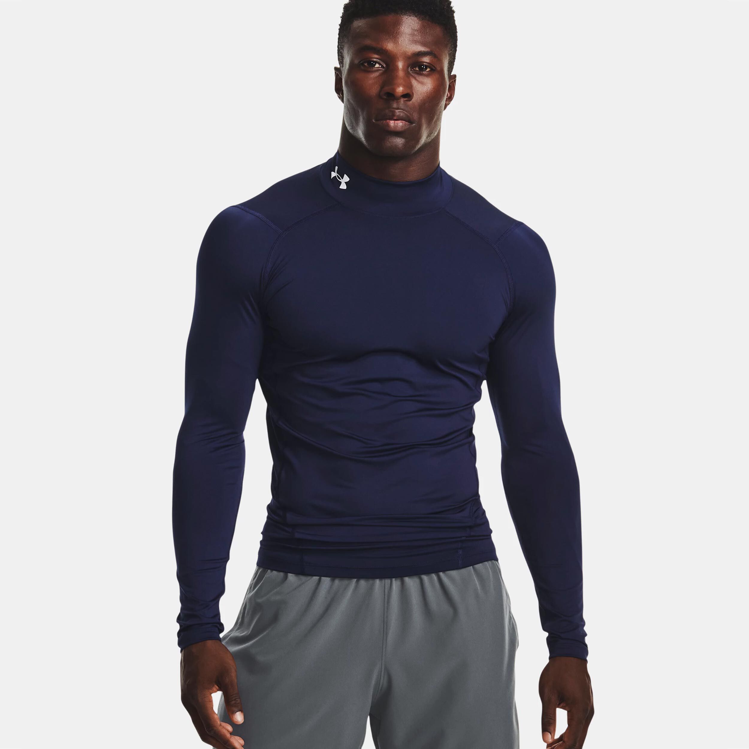 Armour Comp Mock Longsleeve Herren - Blau