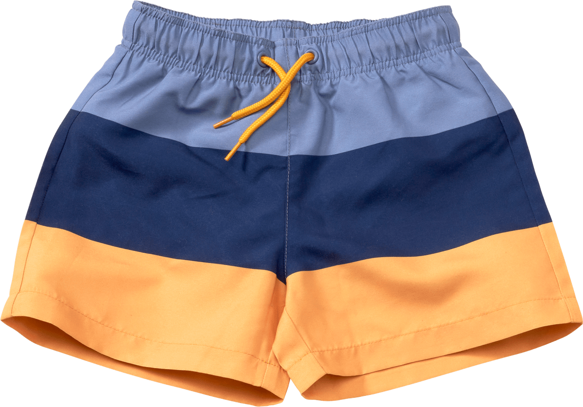 Badehose mit Ringeln, blau, Gr. 98/104, 1 St