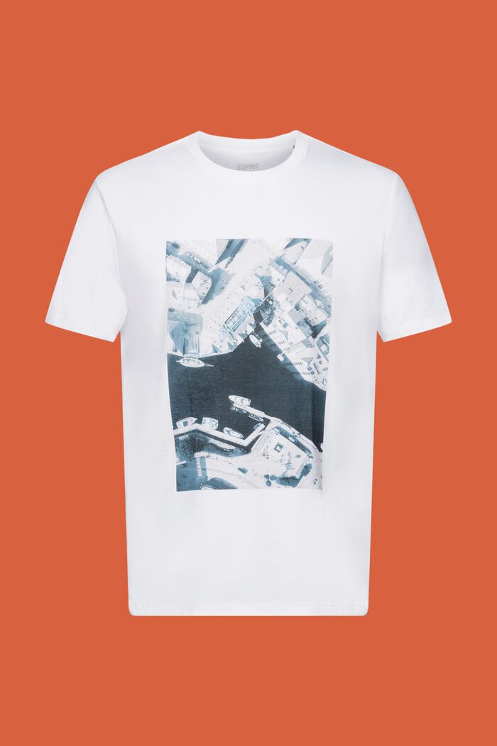 Bedrucktes Jersey-T-Shirt, 100 % Baumwolle