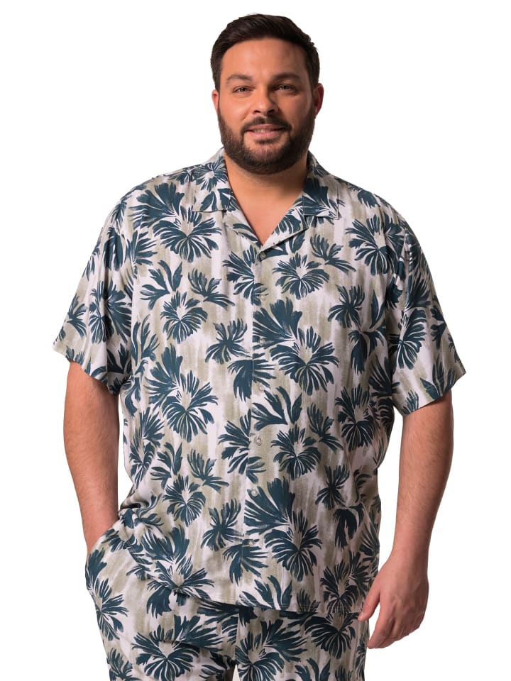 Men Plus Hemd in lagunen grün günstig kaufen
