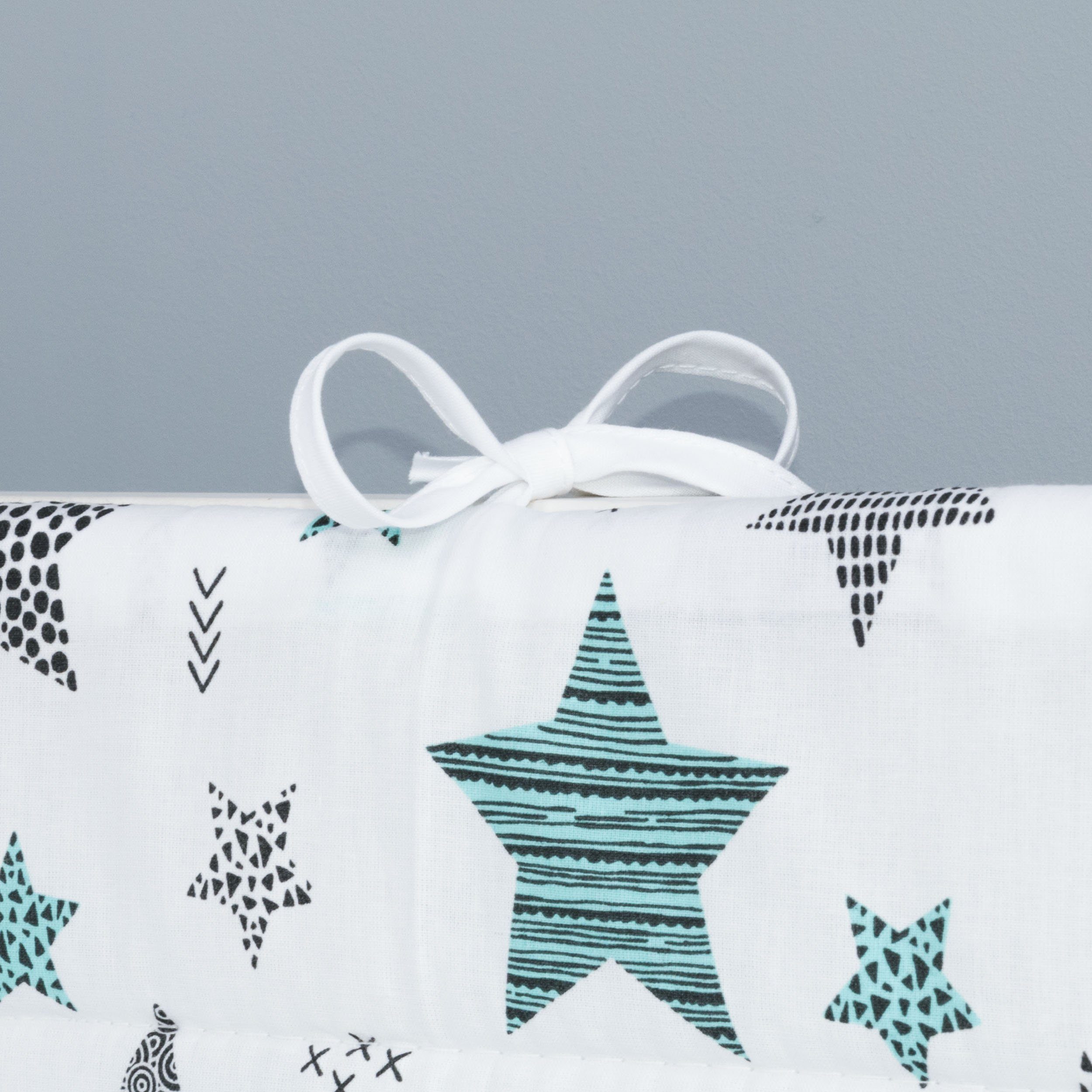 Amilian Bettnestchen Bettumrandung (Made in EU) 420x30 cm für Babybett, (140 x 70 cm geeignet (rundherum) mit Kantenschutz, Nestchen), Umrandungen, Bettausstattung, Bettschlange