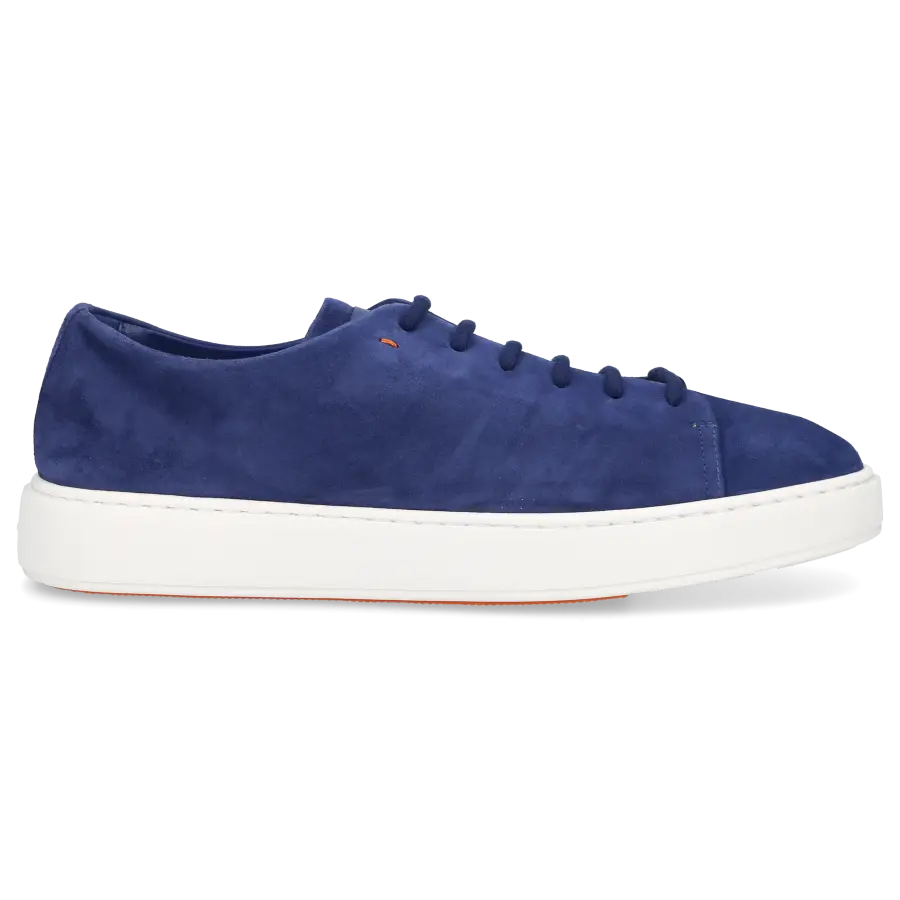 Santoni - Sneaker low MBCD21 Veloursleder - blau