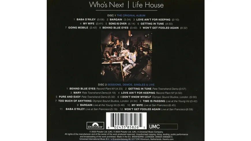 Who's Next : Life House (2CD)