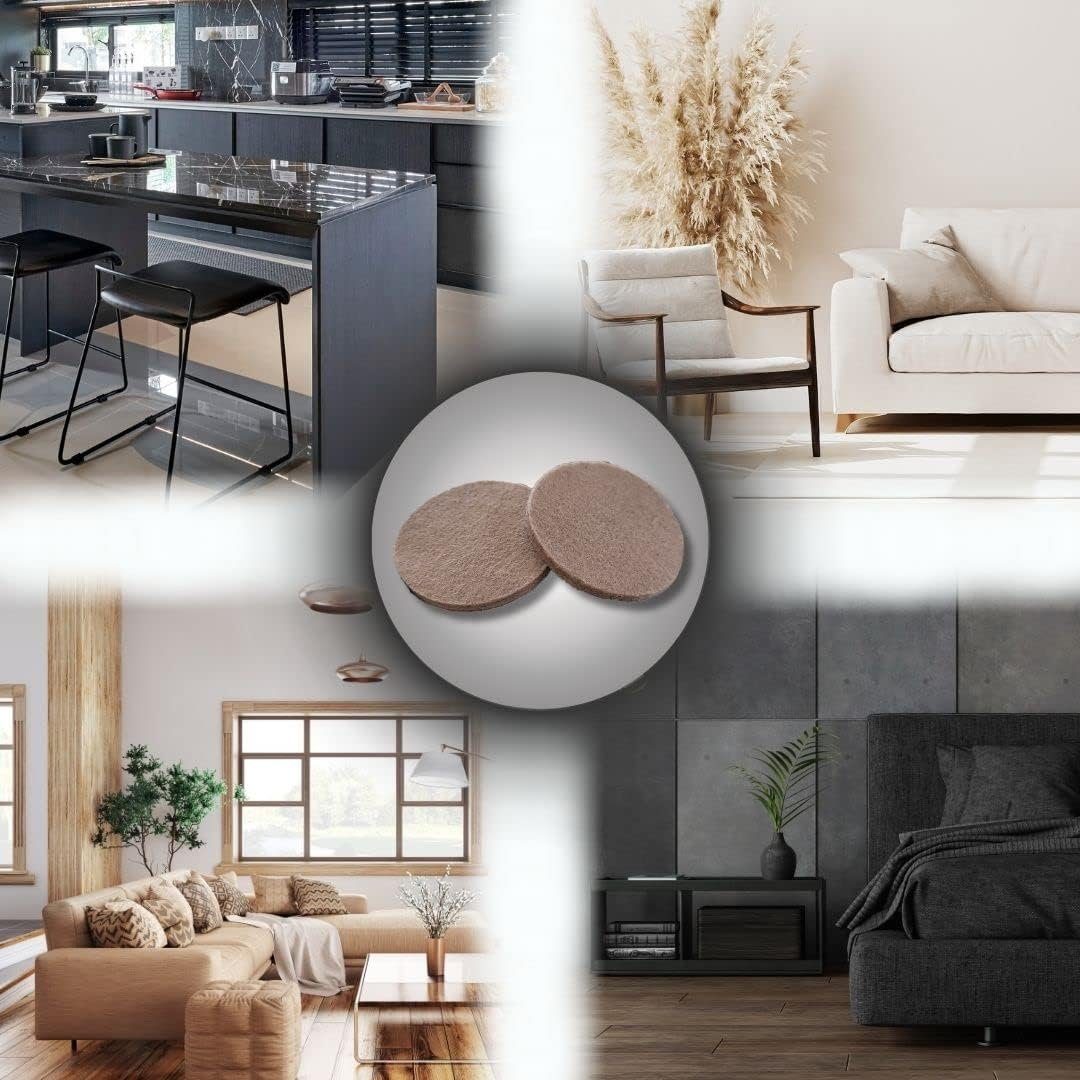 ToCi Filzgleiter 300x Filzgleiter Beige div. Größen selbstklebend Möbel und Bodenschutz