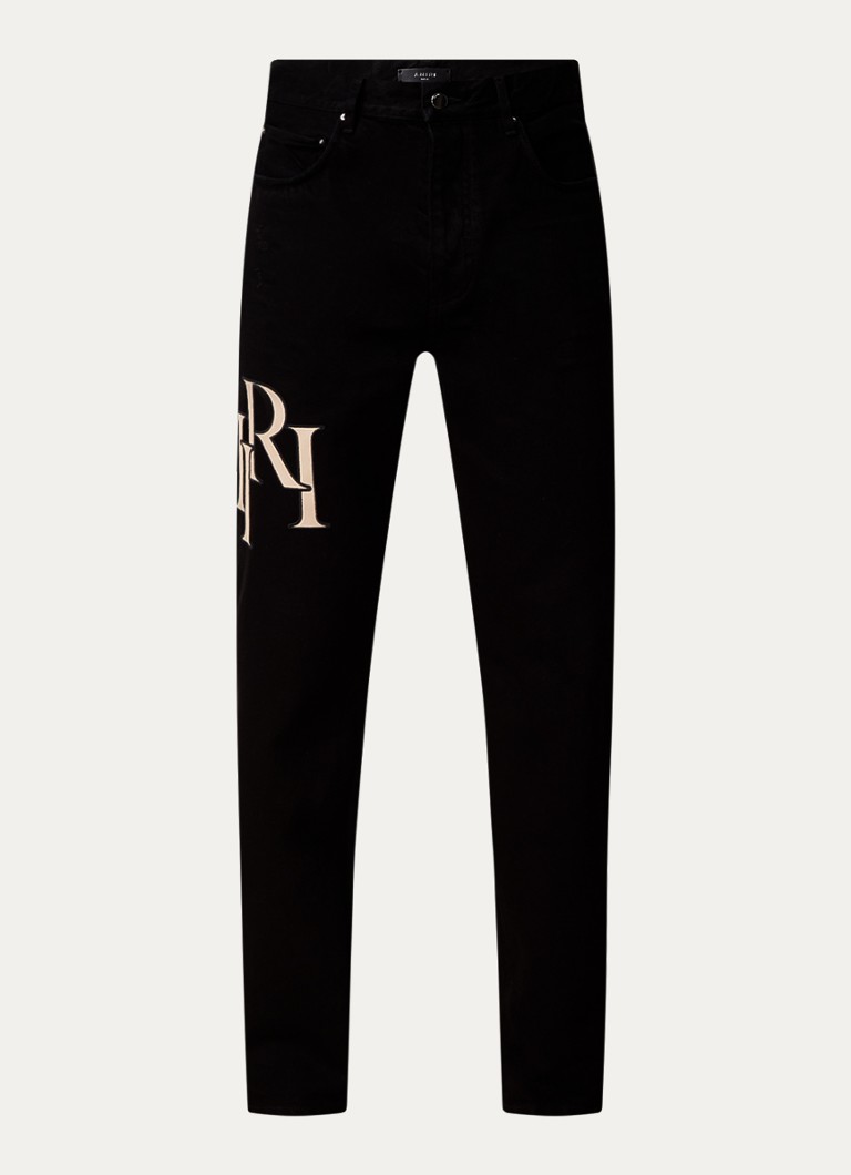 AMIRI  Straight fit jeans met gekleurde wassing en logoborduring