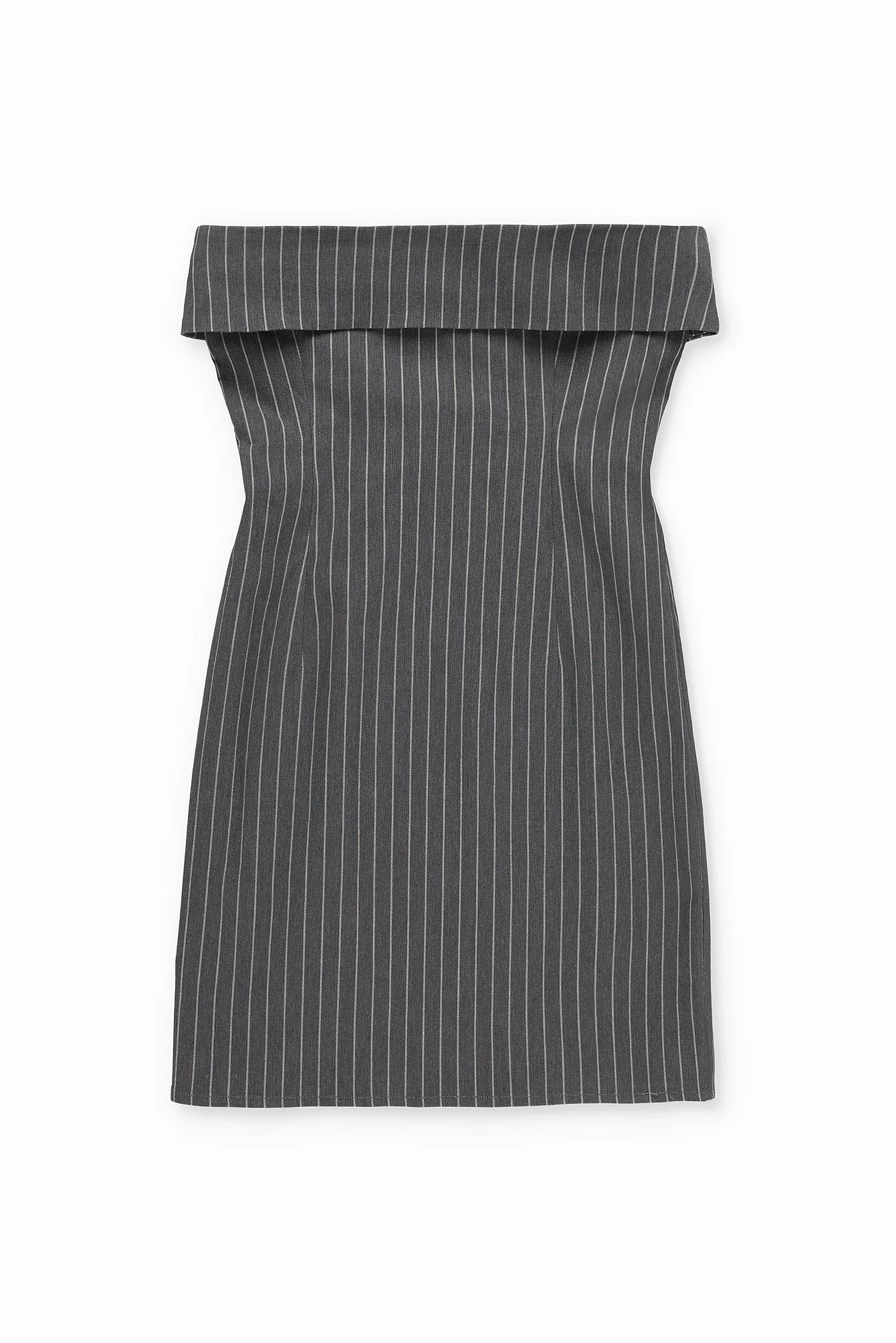 Bandeau-Kleid mit Faltnahtdetail