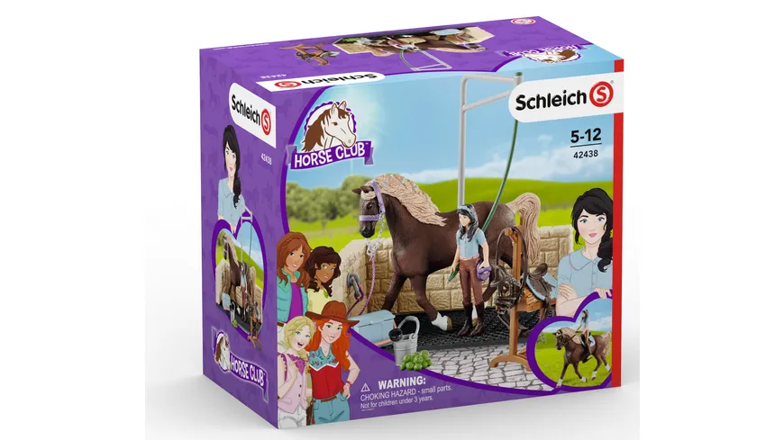Schleich 42438 - Horse Club - Waschplatz mit Horse Club Emily & Luna