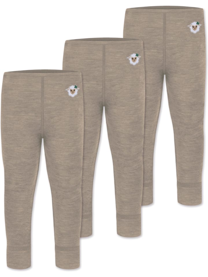 Normani Outdoor Sports 3er Pack Baby Merino Lange Unterhose „Tutira