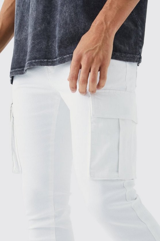 Skinny Stretch Cargo-Jeans