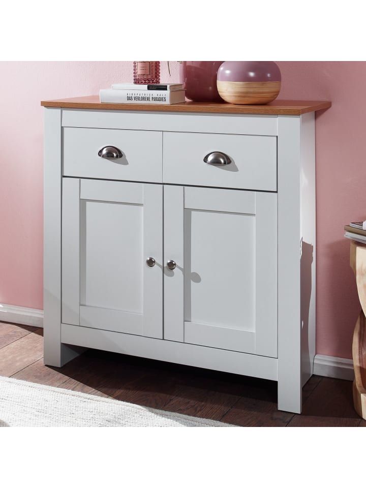 KADIMA DESIGN Sideboard mit 2 Schubladen 79x81x34,5 cm Kommode / Eiche Modern, günstig kaufen onesize