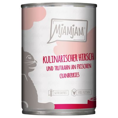 Sparpaket MjAMjAM Katzenfutter 400g x 24