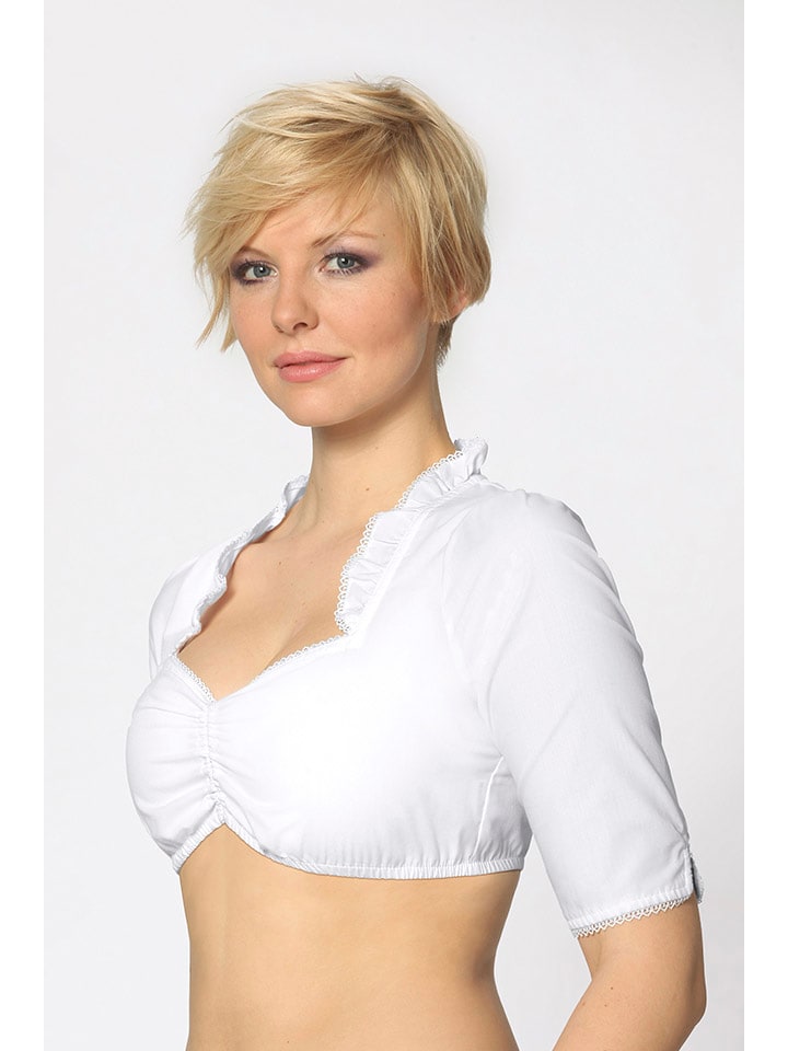 Stockerpoint Dirndlbluse in Weiß günstig kaufen