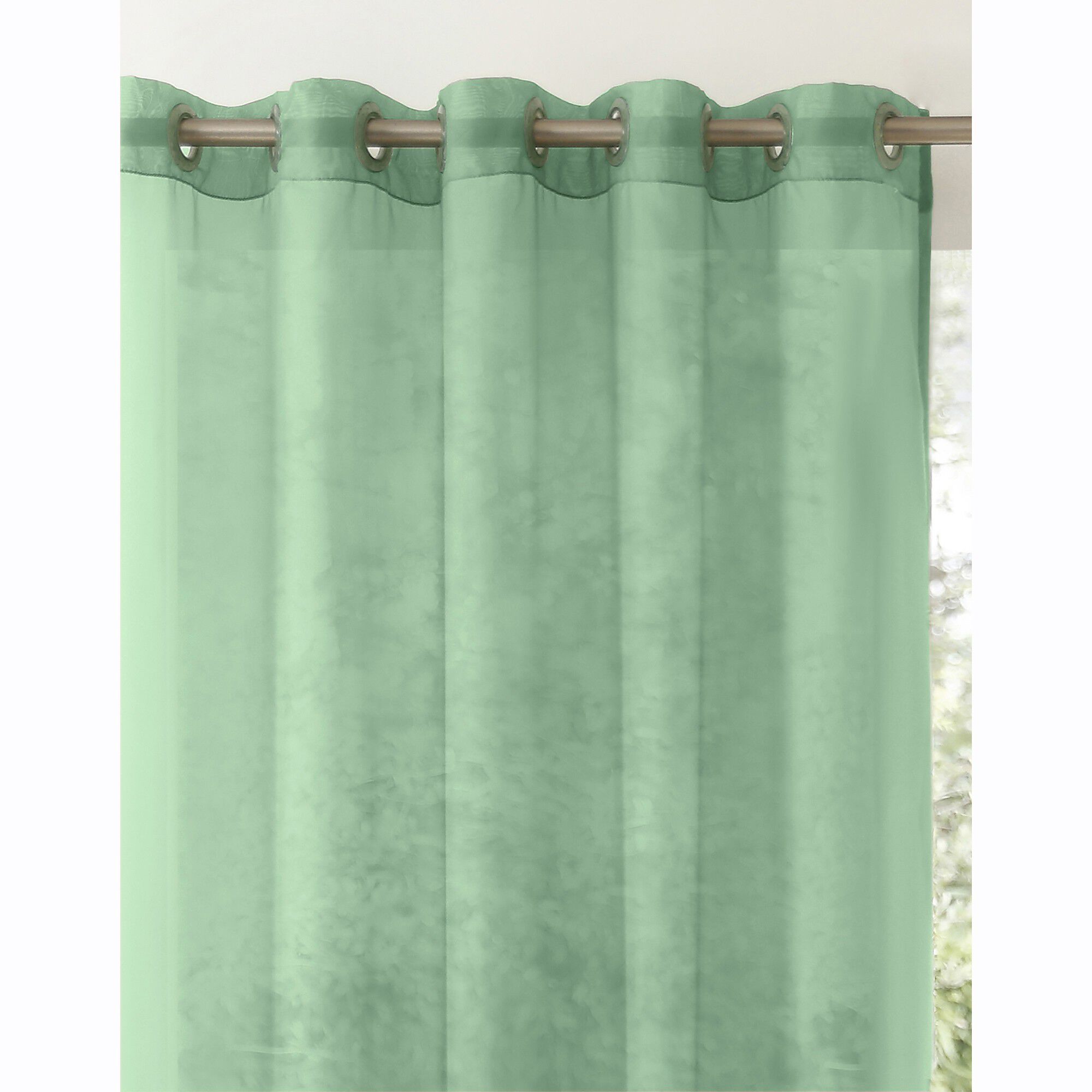 Panneau voile uni finition œillets