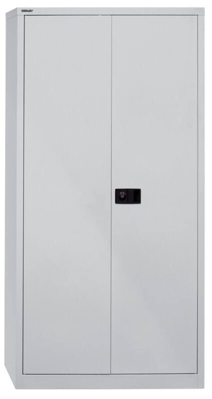Bisley Flügeltürenschrank Universal 4 Einlegeböden Lichtgrau 914 x 400 x 1.950 mm