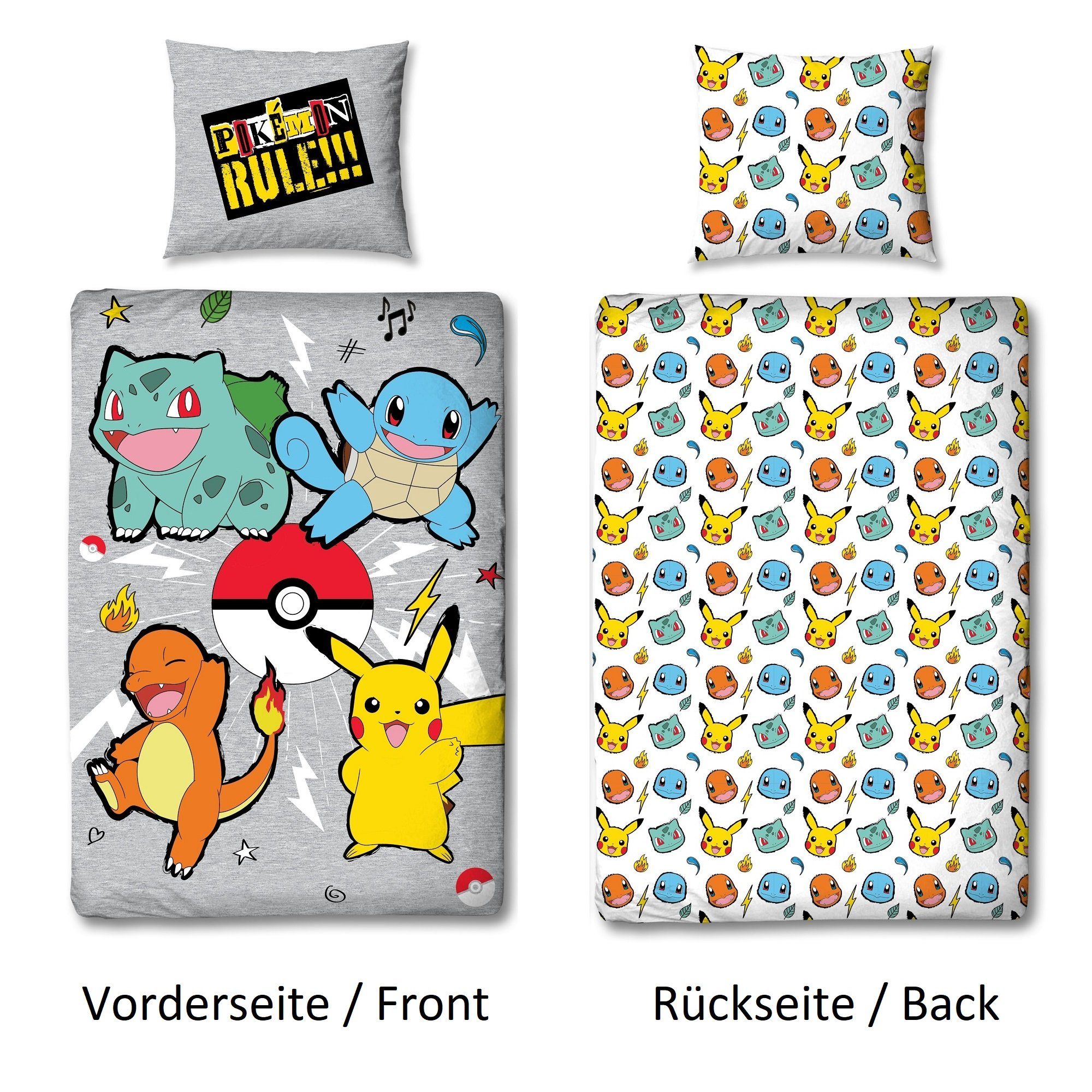 Kinderbettwäsche Pokemon 