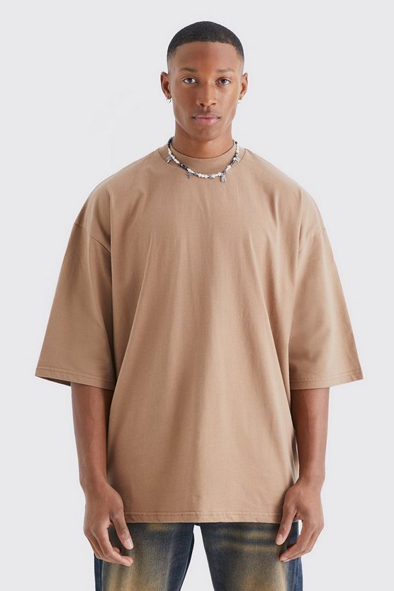 Oversize T-Shirt mit halben Ärmeln