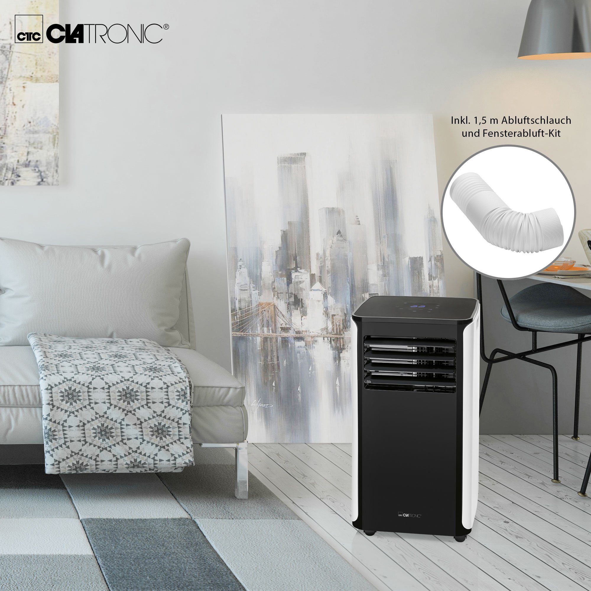 CLATRONIC 3-in-1-Klimagerät CL 3716, 3 in 1 - Kühlen, Entfeuchten, Ventilieren