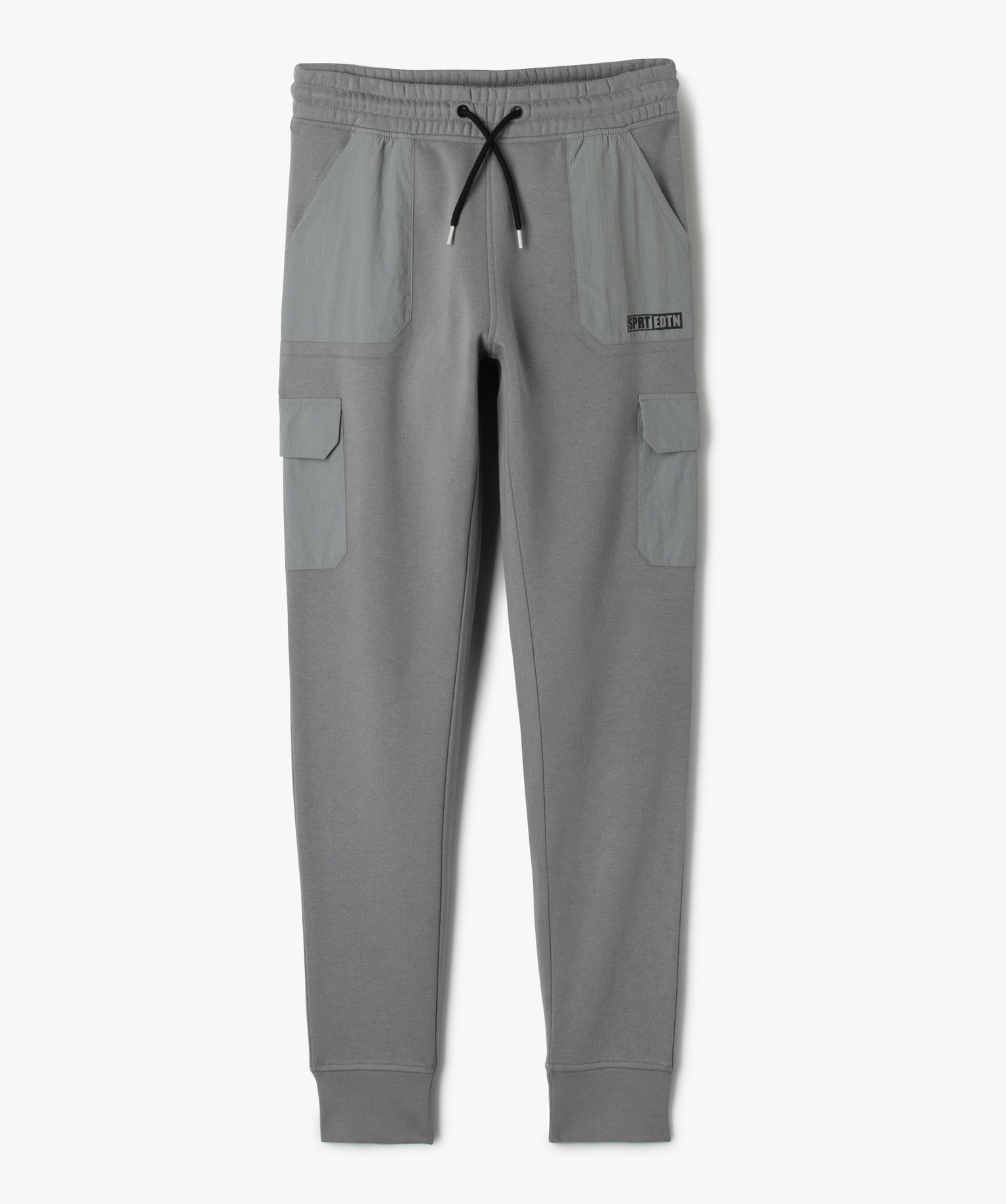 Pantalon de jogging molletonné avec poches en toile Garçon gris | GEMO
