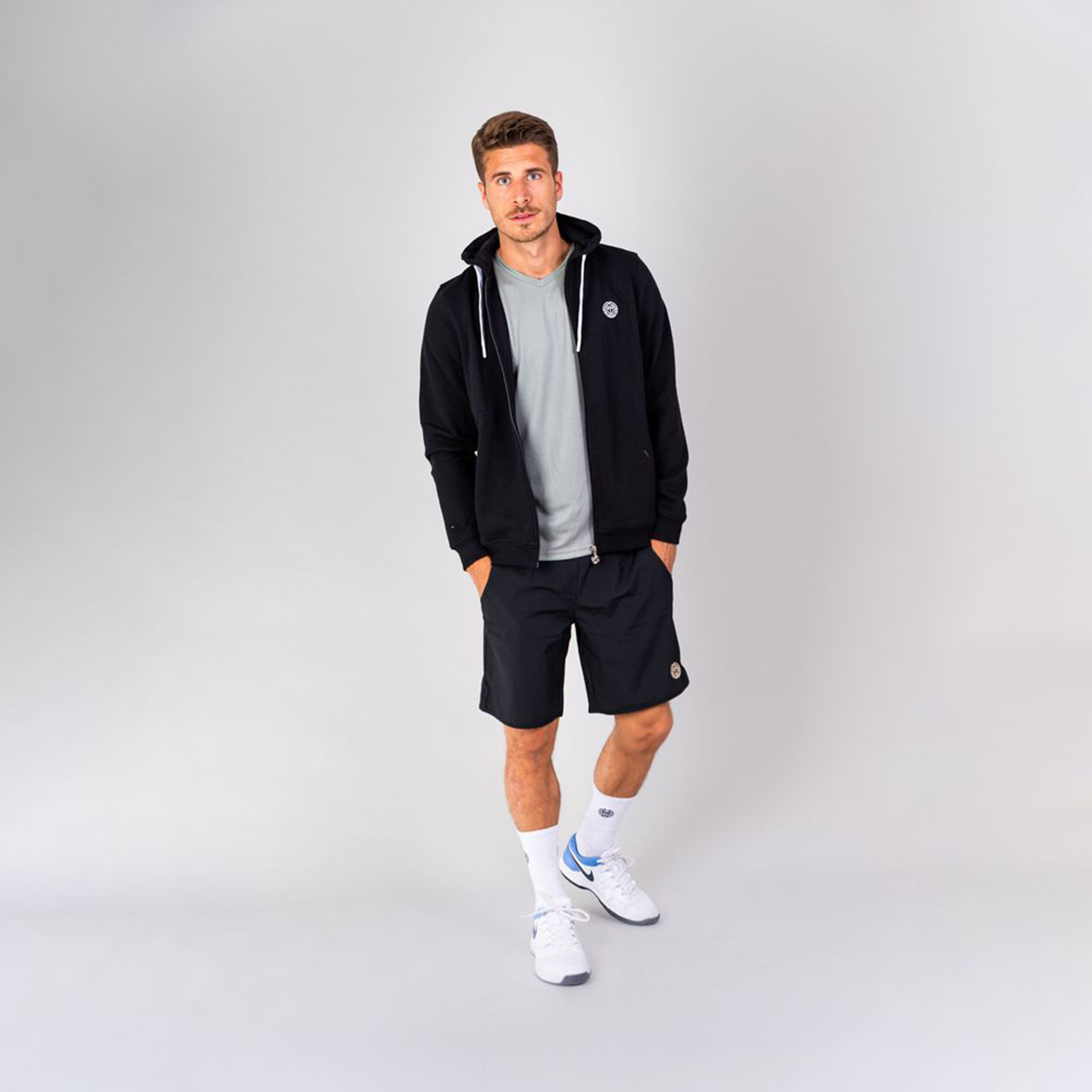 Keno Basic Sweatjacke Herren - Schwarz