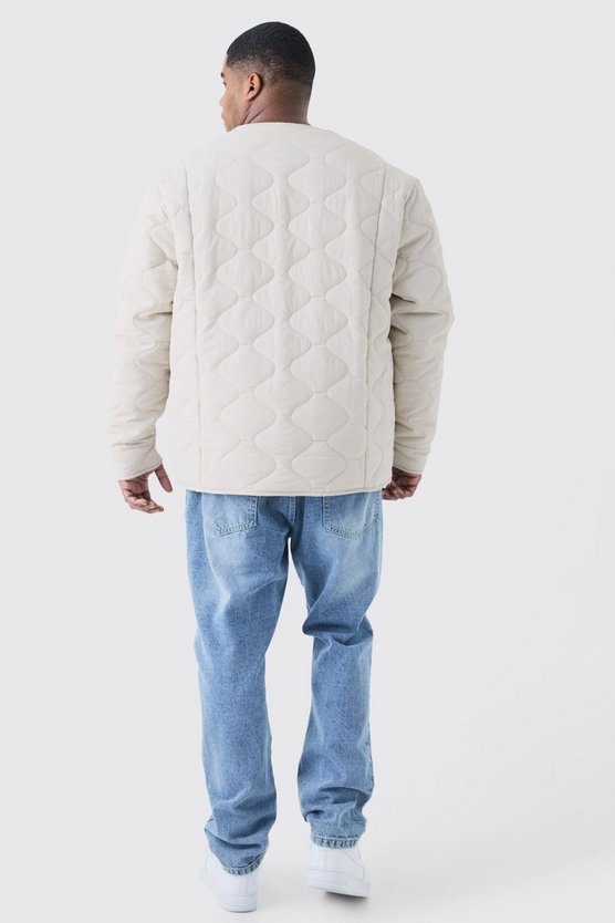 Plus gesteppte Jacke