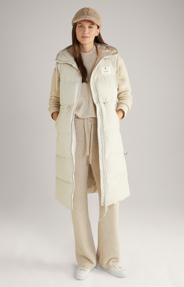 Steppweste in Offwhite
