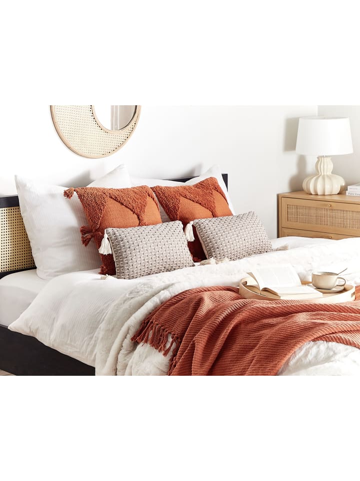 Beliani 2er-Set Dekokissen HAKONE in Beige günstig kaufen onesize