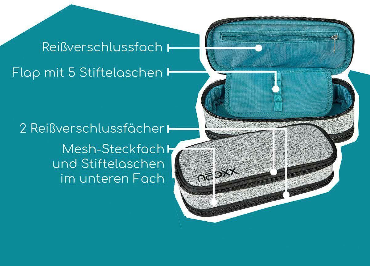 neoxx Schreibgeräteetui Catch, Wool the World, aus recycelten PET-Flaschen