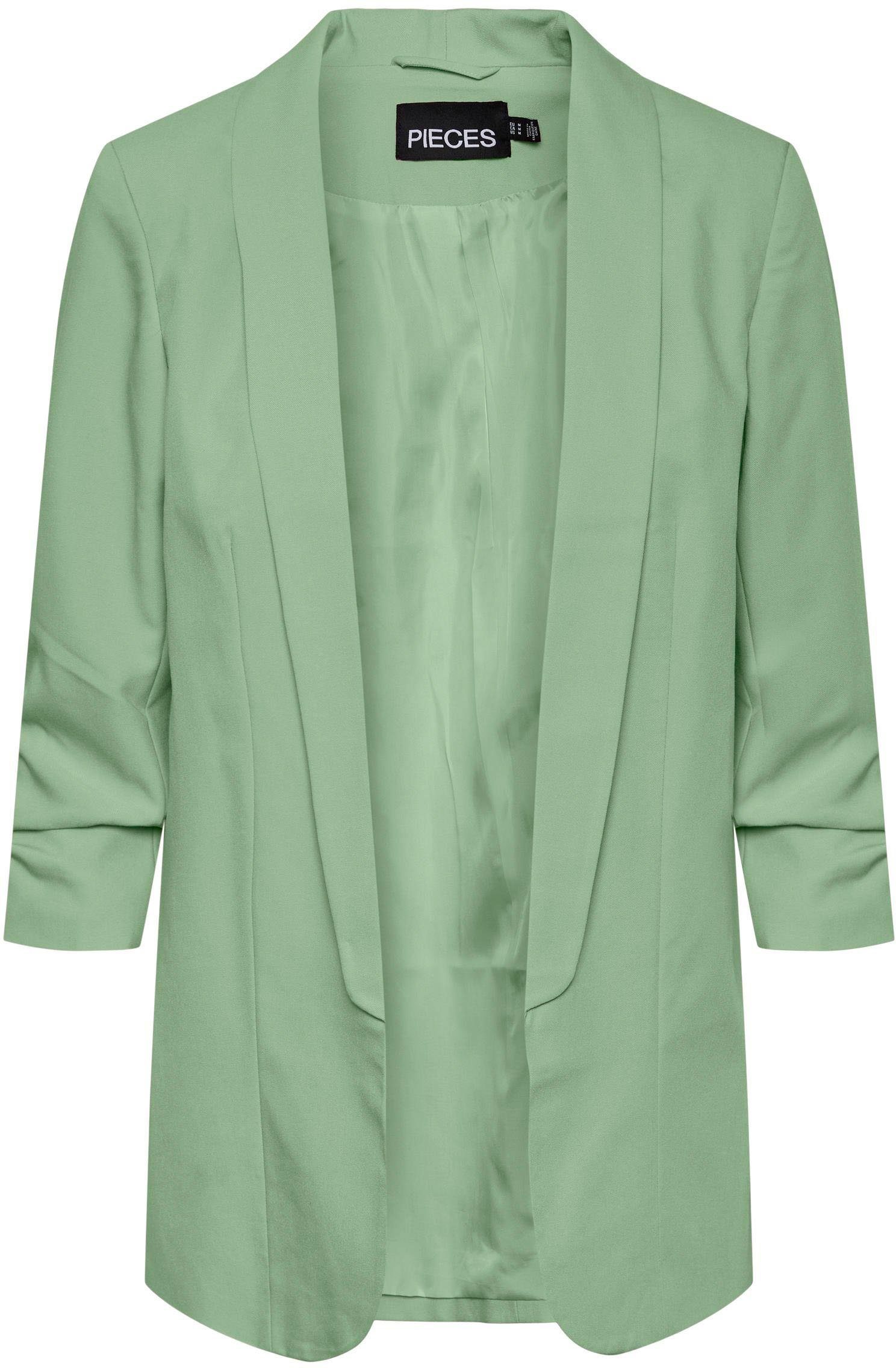 pieces Blusenblazer PCBOSELLA 3/4 BLAZER NOOS mit Faltendetail am Ärmel