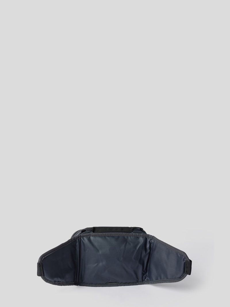 Bauchtasche mit Logo-Print in silber