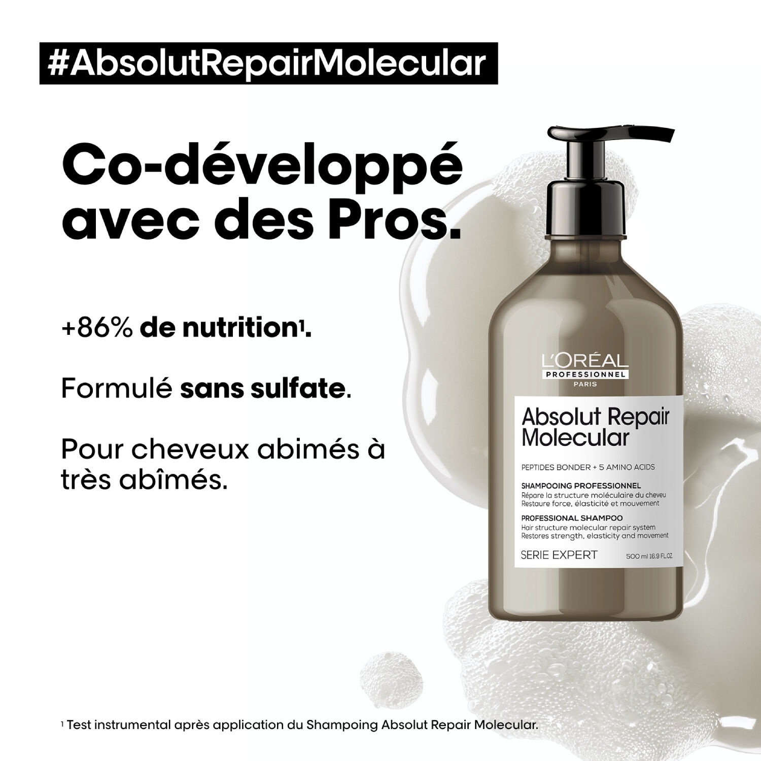 l'oréal professionnel Serie Expert Absolut Repair Molecular Shampooing sans sulfate