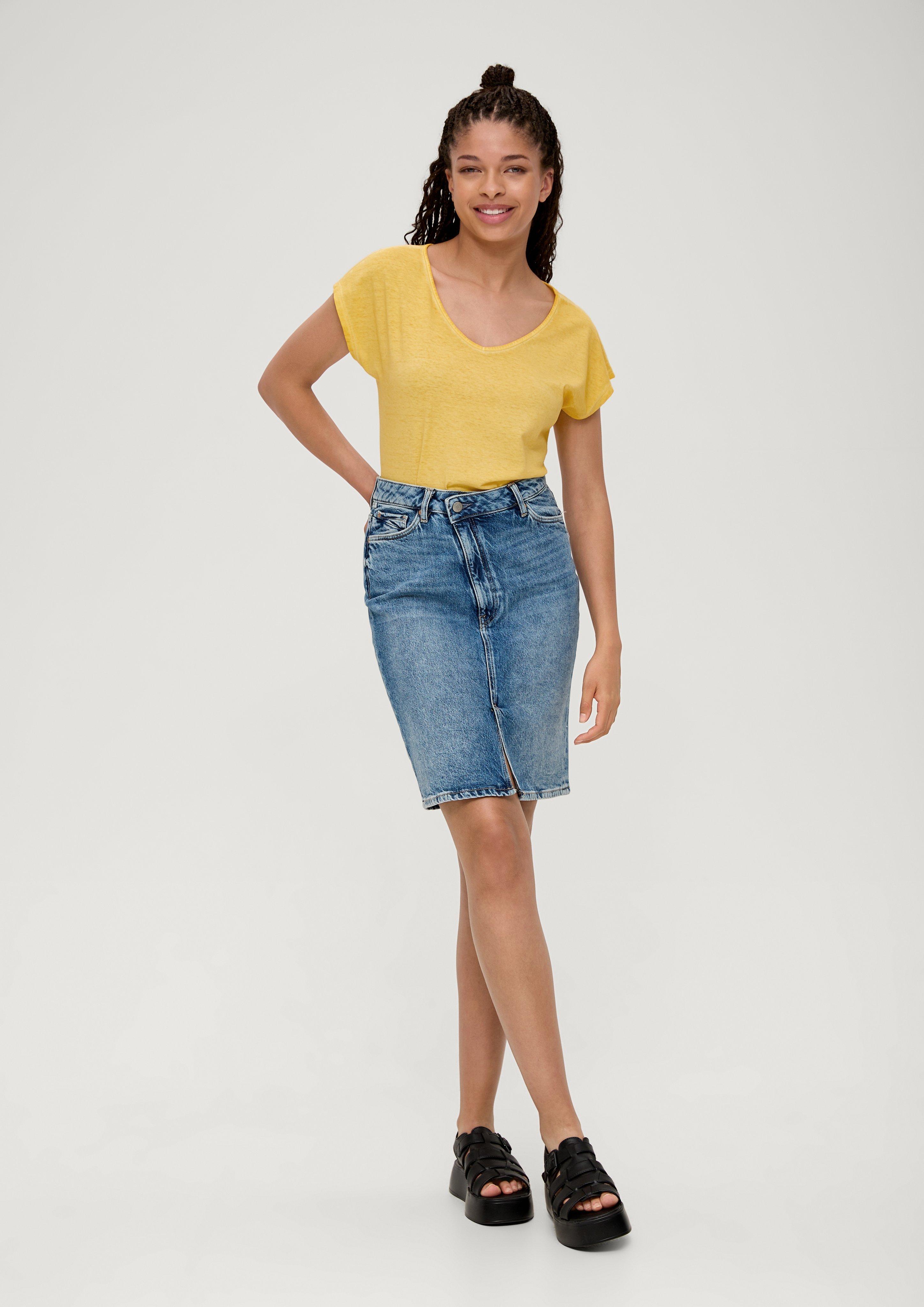 T-Shirt mit Garment Dye  2131398-1317