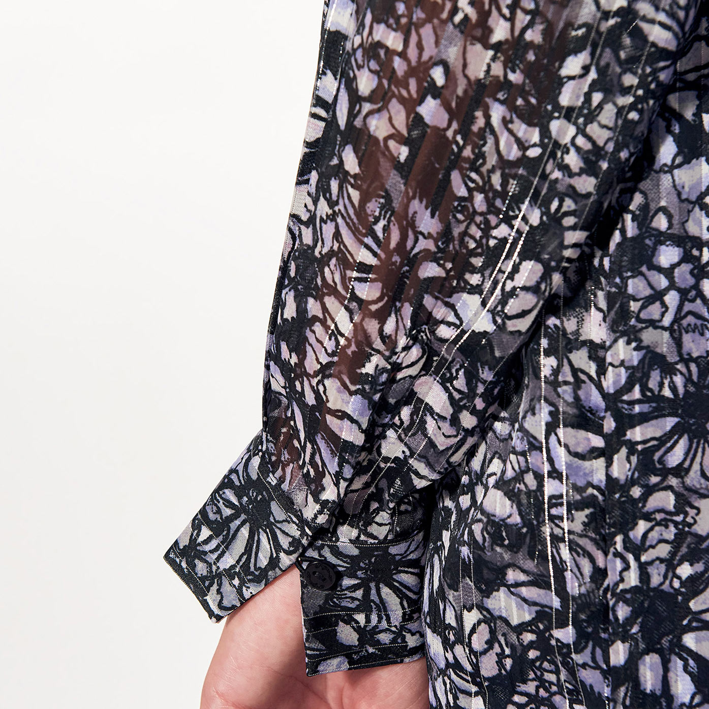 VOGUE  Robe bleue fleurie Femme en 100% polyester recyclé