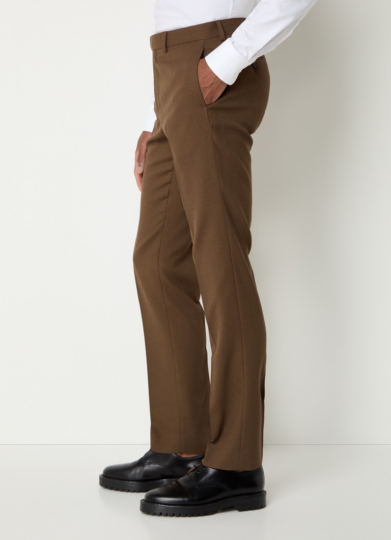 Pantaloni slim fit Sandro din lână elastică