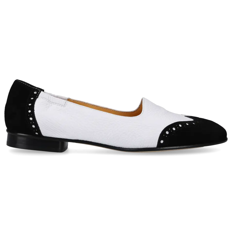 Truman's - Ballerinas 9540 Kalbsleder Veloursleder - schwarz