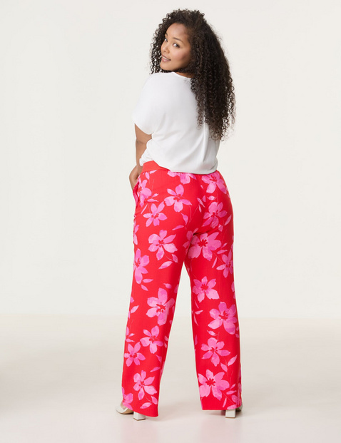 Palazzohose mit Floral-Print