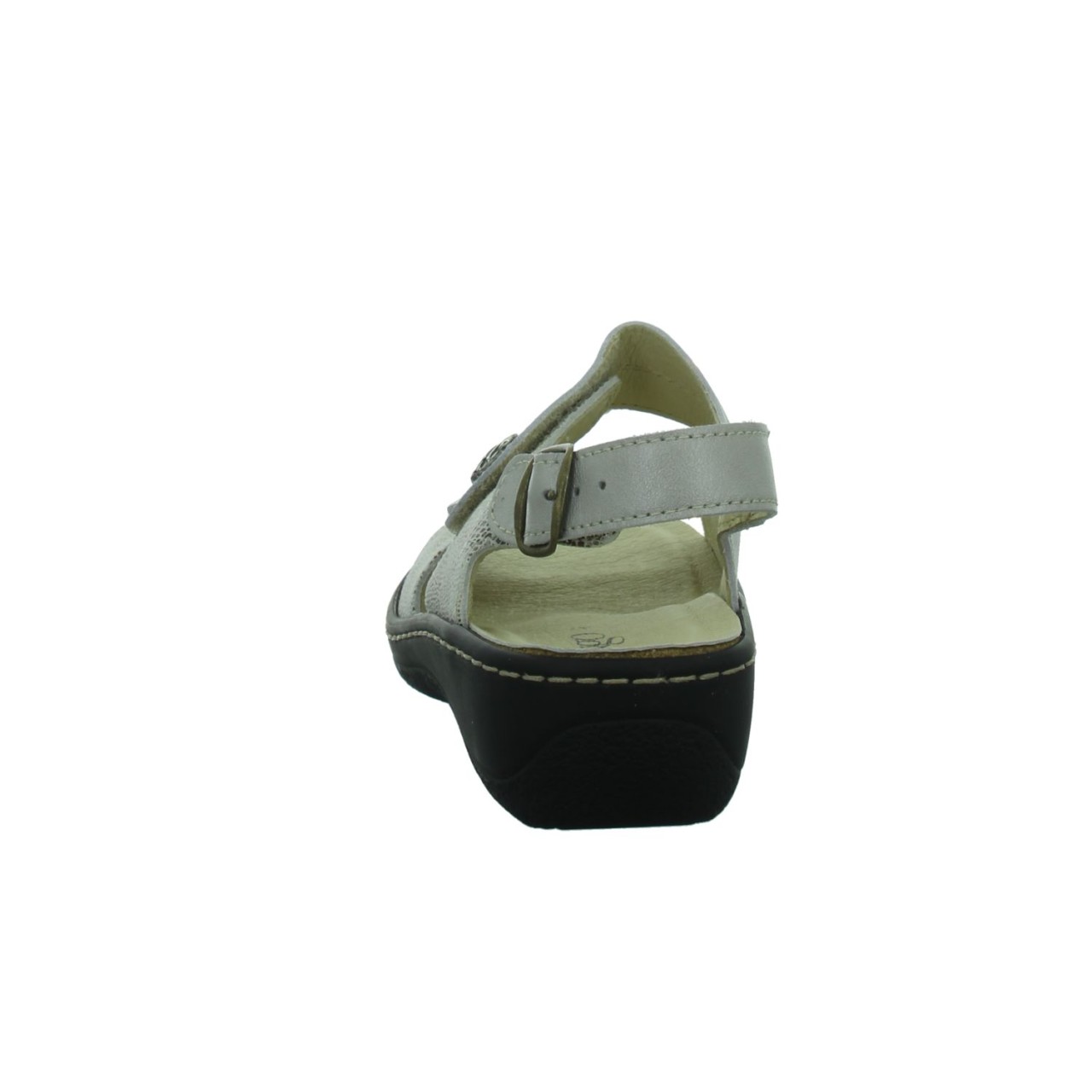 LONGO Komfort Sandalen taupe Bequem-Pantoletten,beige/perle
