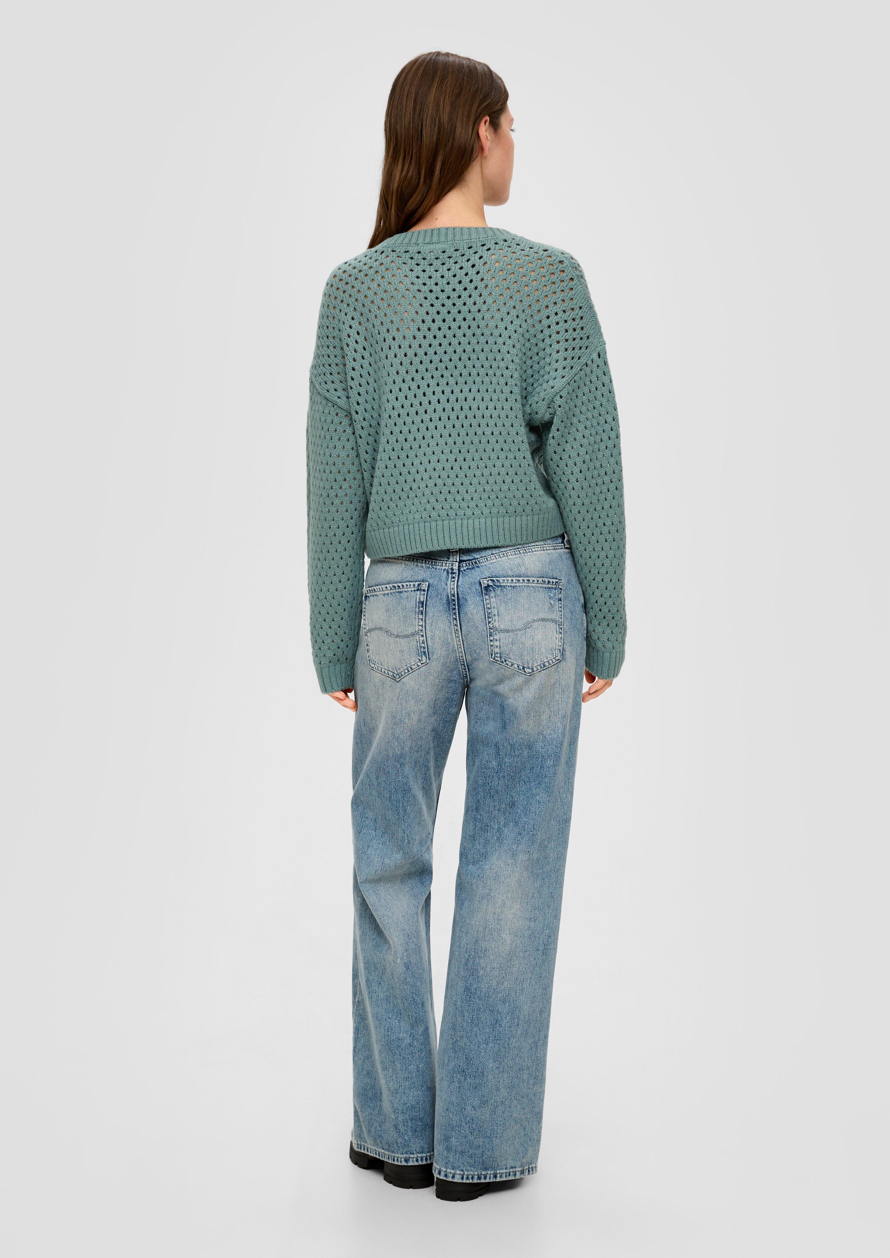 Strickpullover mit Lochmuster  2134860-6575