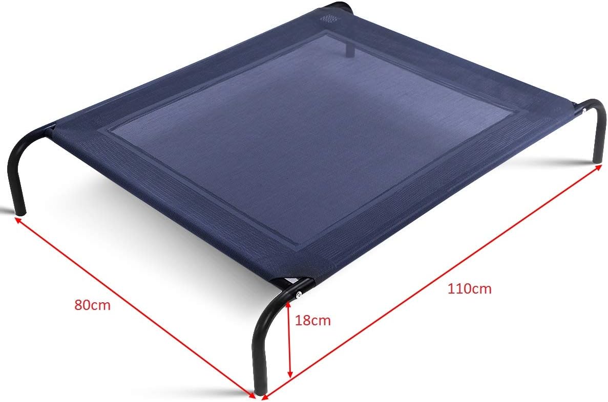 Costway Hundebett Metall Sommer, Hundeliege Garten