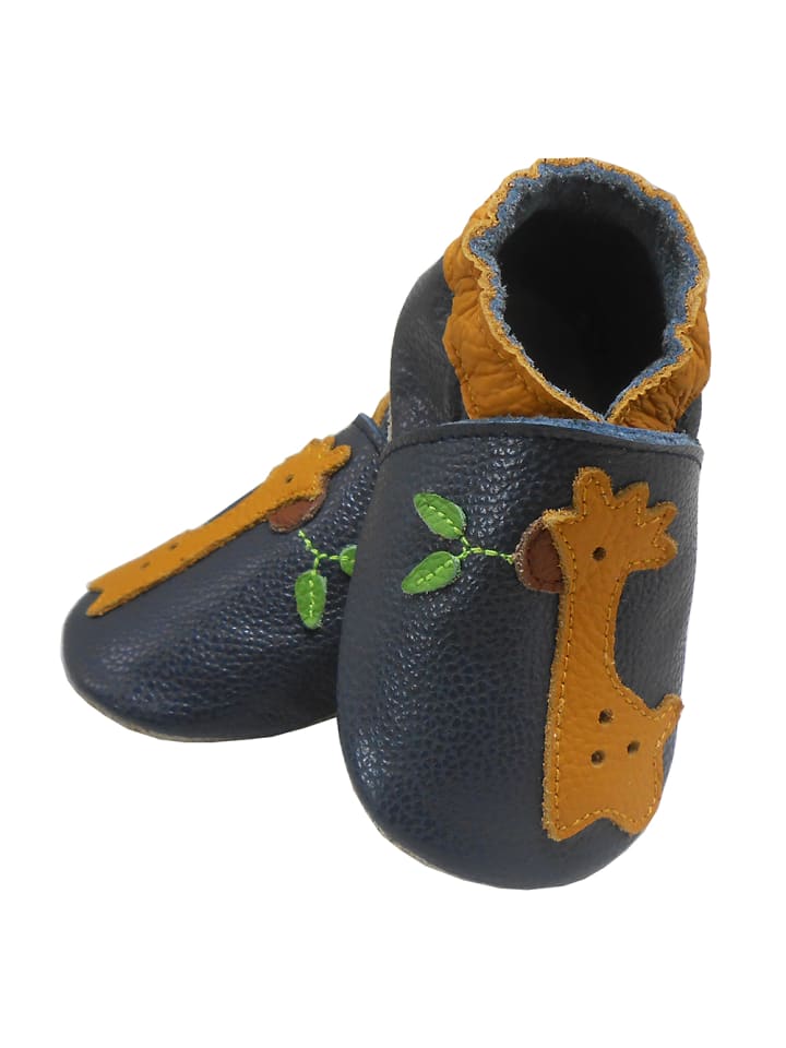 Yalion Leder-Krabbelschuhe 