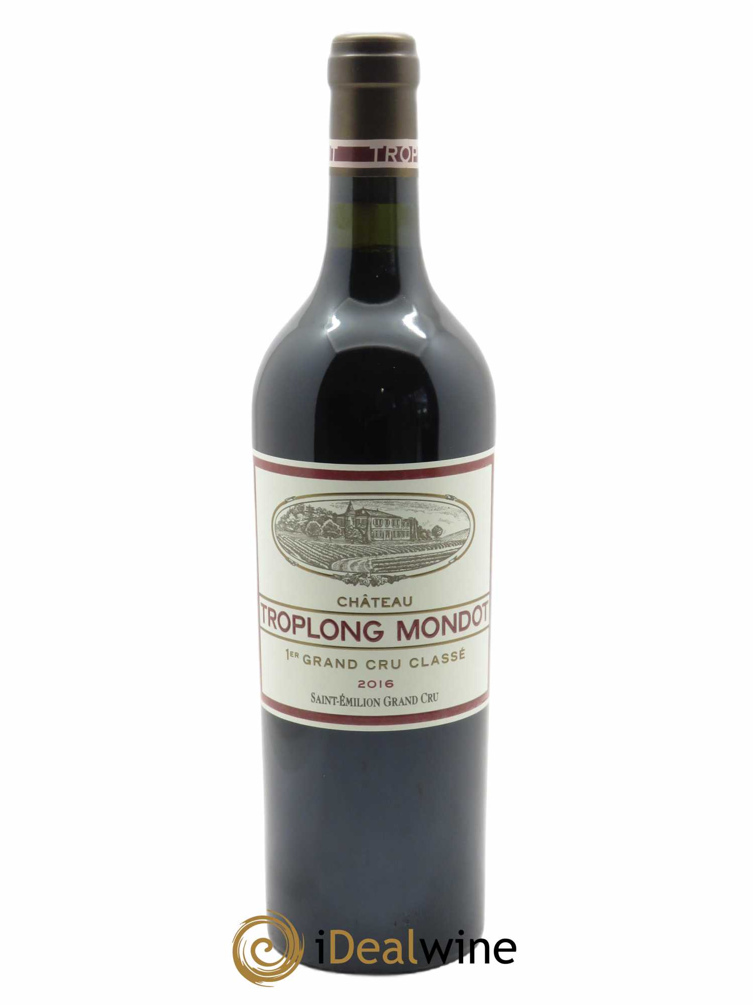 Château Troplong Mondot 1er Grand Cru Classé B (CBO à partir de 12 BTS) 2016 - Lot de 1 Bouteille