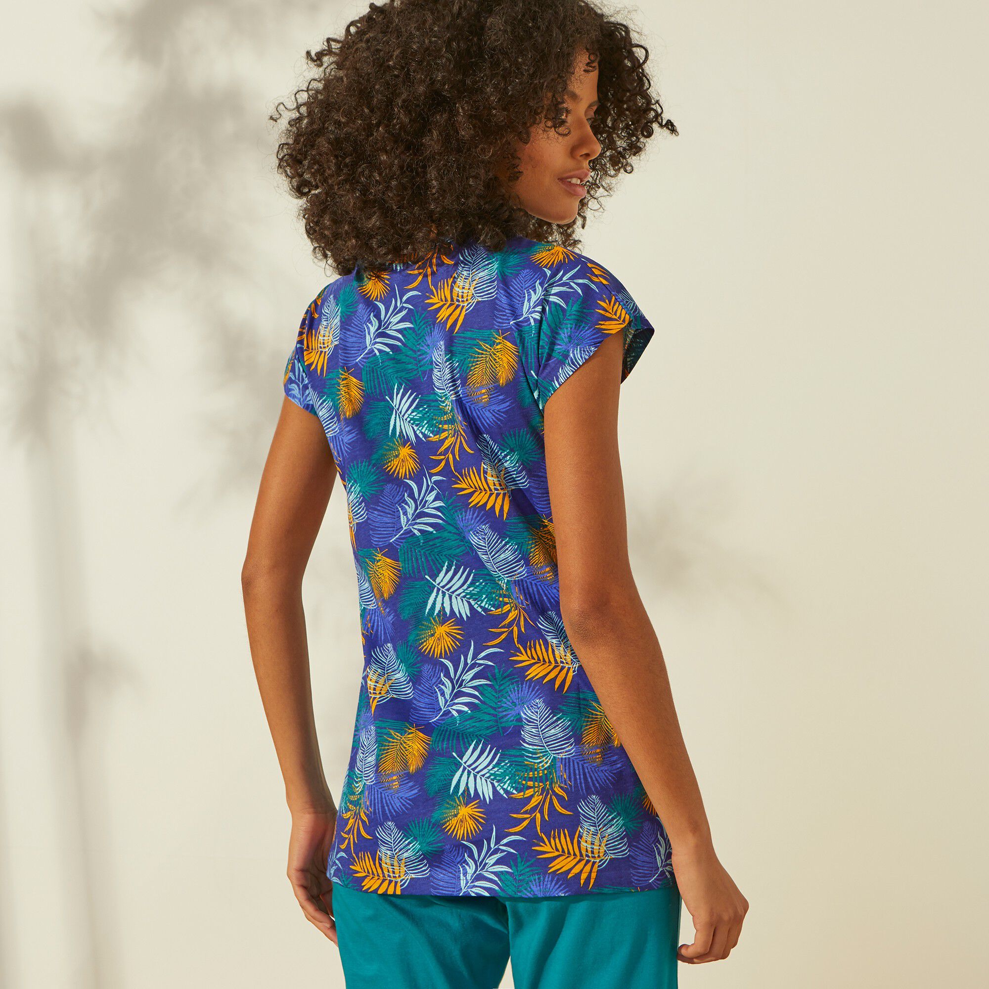 Tee-shirt de pyjama en coton manches courtes