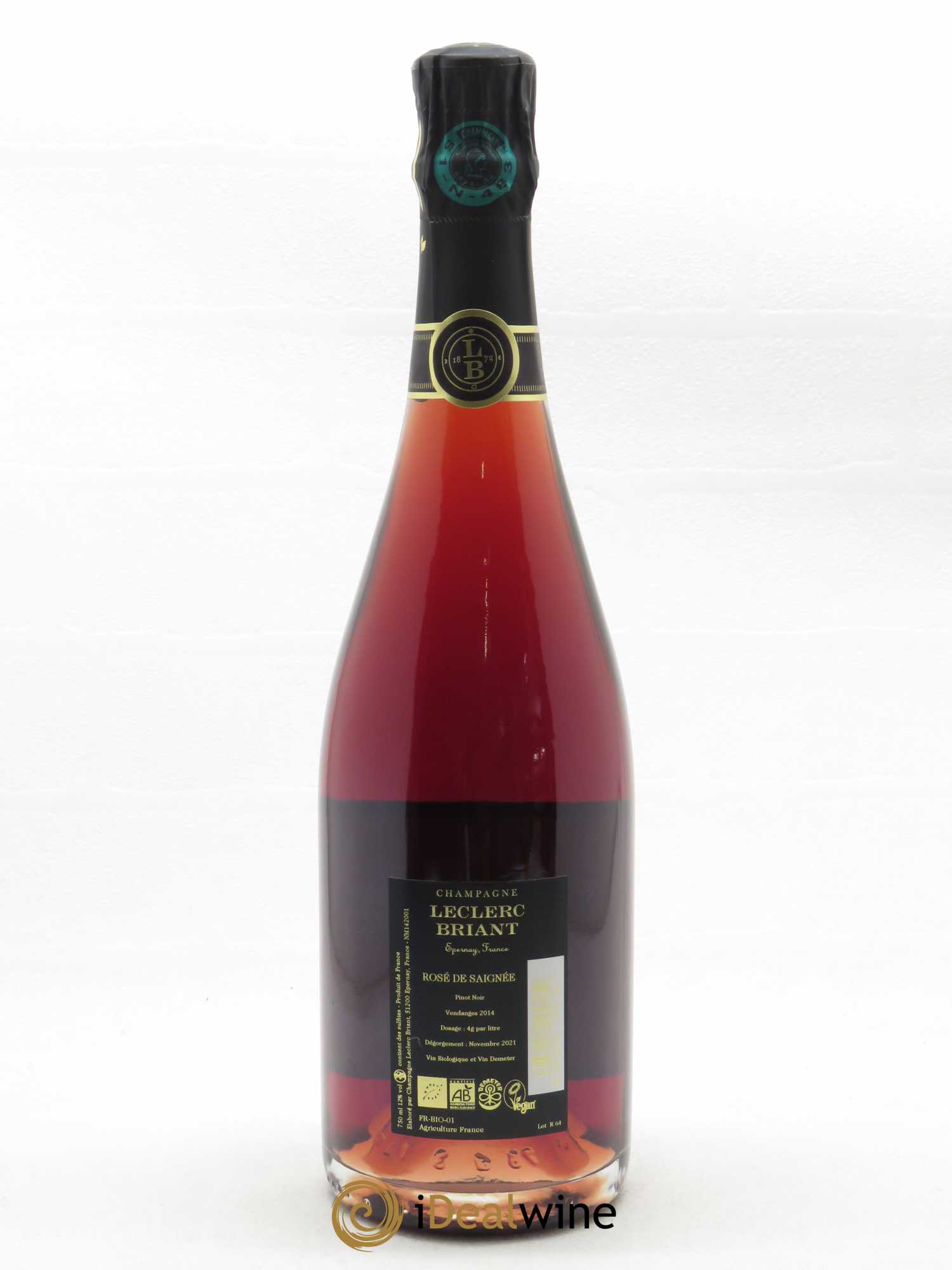 Extra Brut Rosé de Saignée Leclerc Briant   - Lot de 1 Bouteille